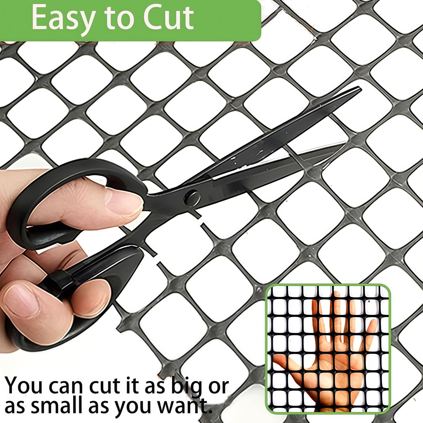 3ft x 164ft Wall Geogrid for Retaining Walls 2x2cm Grid Geocell Geogrid Polypropylene Stabilization Mesh, Driveway & Slope Reinforcement, Gravel Grid for Landscaping, Terraces, Parking Lots