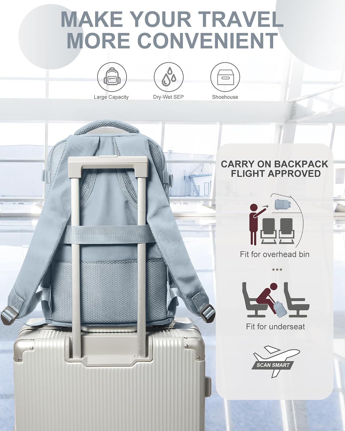 coowoz Backpack Backpack Backpacks Travel Carry On for Women Man Gym with Laptop Compartment Mochila de Viaje Teacher