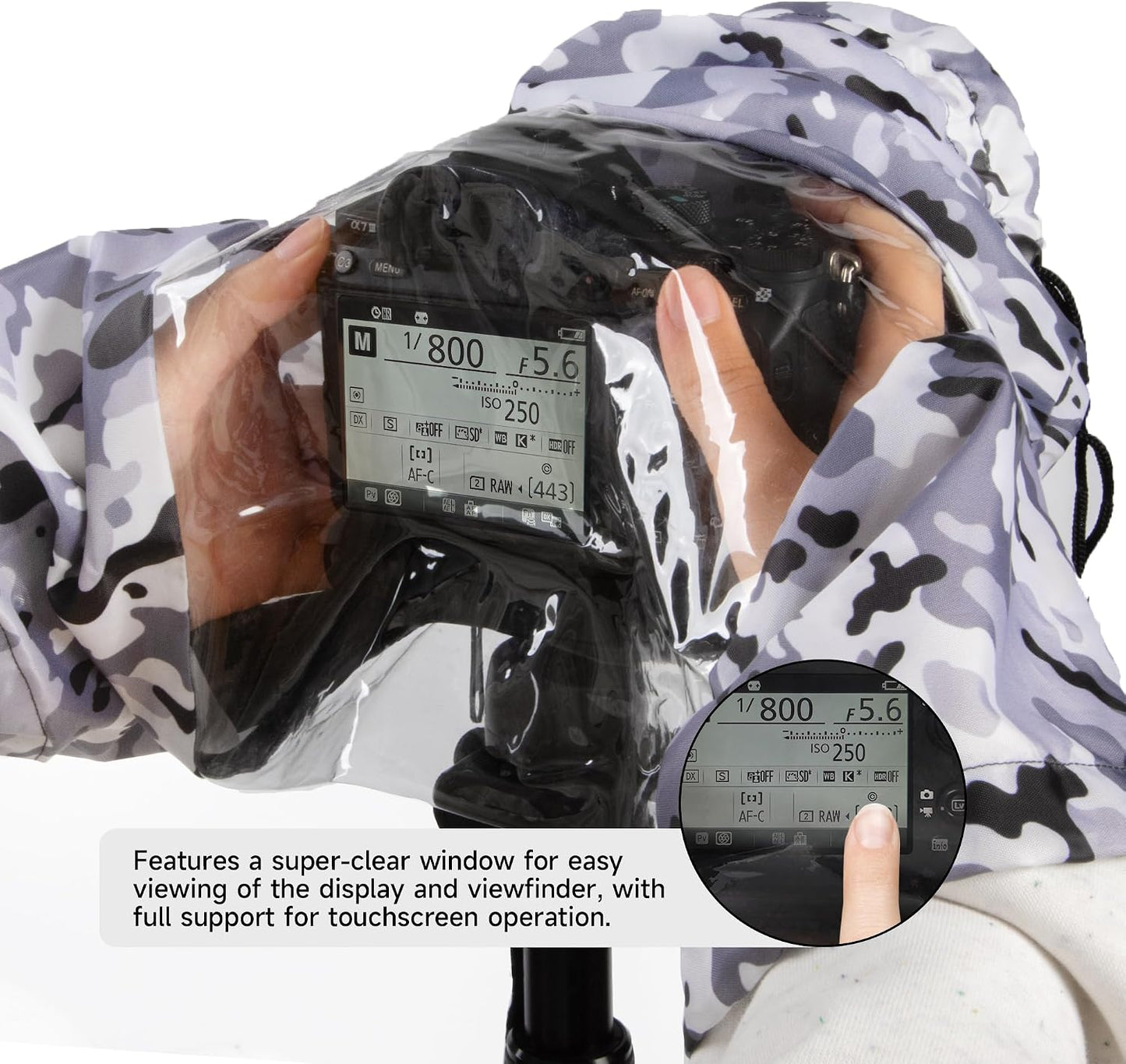 Walking Way Camera Rain Cover Professional Waterproof Lens Jacket for Canon Nikon Sony Fujifilm DSLR Mirrorless