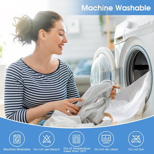 Hanherry 100% Waterproof King Size Mattress Protector - Soft, Breathable Cooling Pad with Deep Pocket (8''-21'')