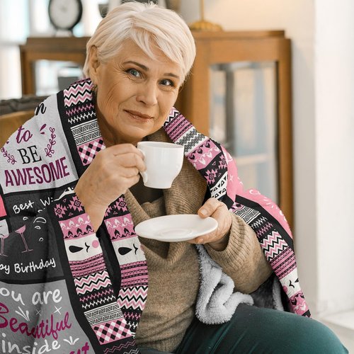 Ivivis Throw Blanket - Unique Birthday Gift for Women & Girls | 60" x 50" - Perfect for Celebrations