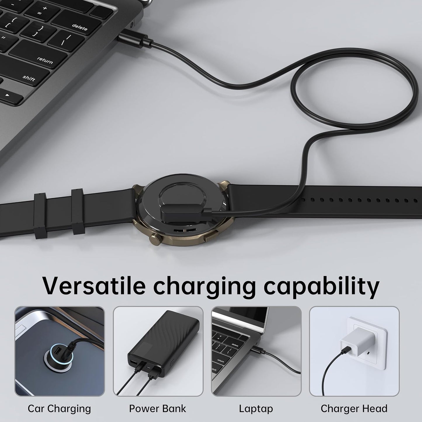 Mugust 2 Pack 3.3ft USB C Magnetic for PLAUD Note AI Voice Recorder Charger, Replacement Charging Cable Accessories