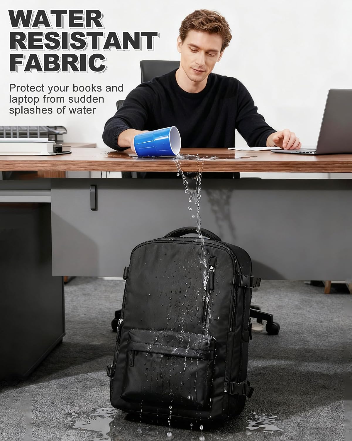 VGCUB Backpack Vacpack Daypack Backpacks Vacuum Travel with Pump System Storage Carry on Work Laptop Business