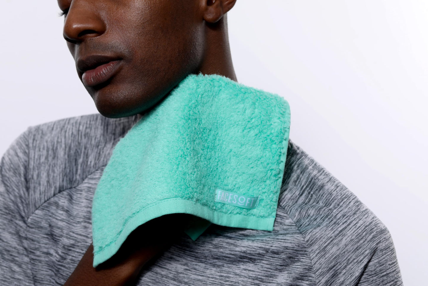 FACESOFT Eco Friendly Mini Gym Towels Accessories for Working Out - Sweat Towels for Gym, Fitness, Sports - Soft & Absorbent Cotton - No Synthetic Microfibers or Plastics - 3 Piece Exercise Towel Set