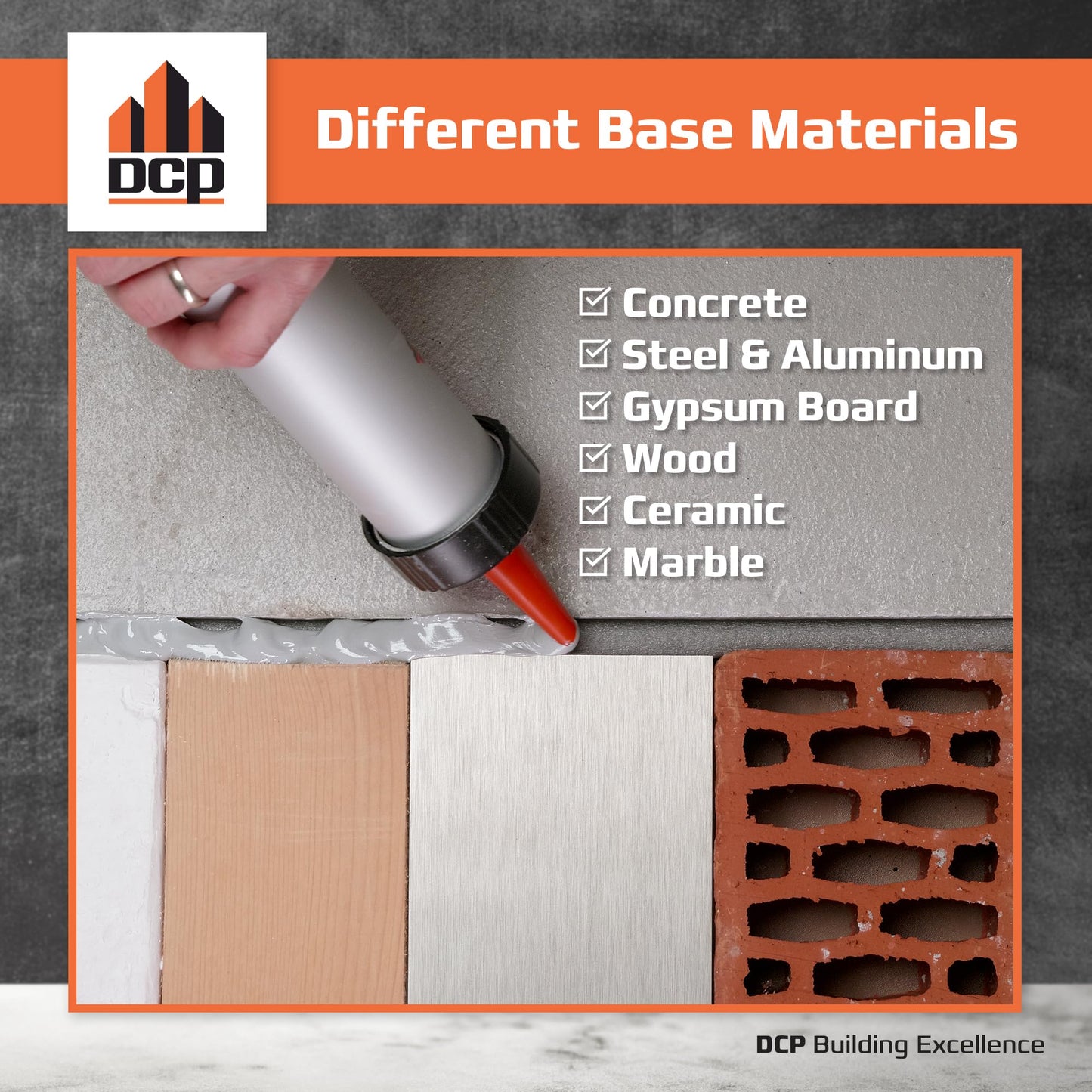 DCP Donseal PU440 Polyurethane Sealant for Concrete, Sidewalk 20 Pack with 20 Nozzles – Expansion Joint Filler, Non-Sag Caulk for Foundation, Walls, Sausage, 20.2 fl oz – Grey, Box of 20