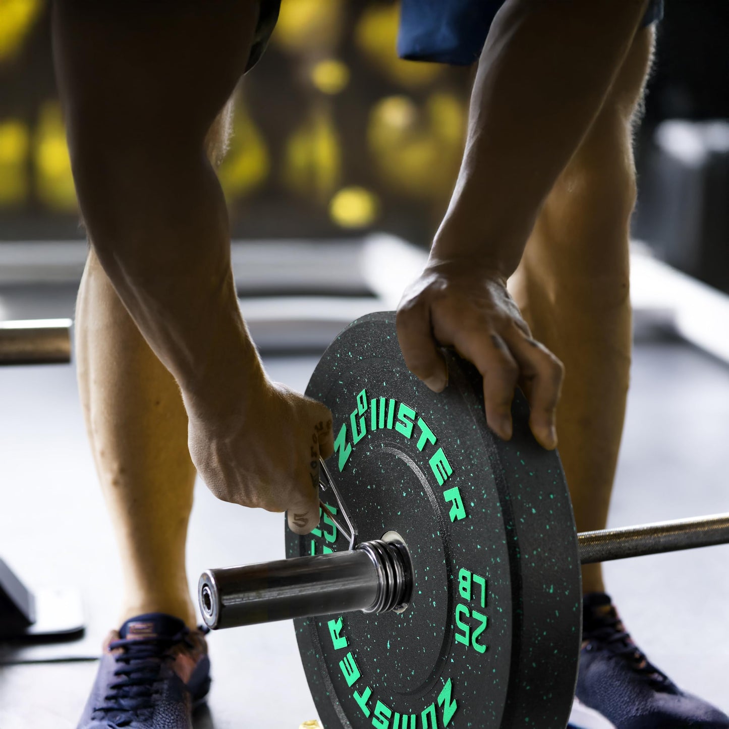 Bumper Weight Plate Olympic Plate Hi-Temp Bumper Weight Plate with Steel Insert Strength Training Weight Lifting Plate (35LB X 1)