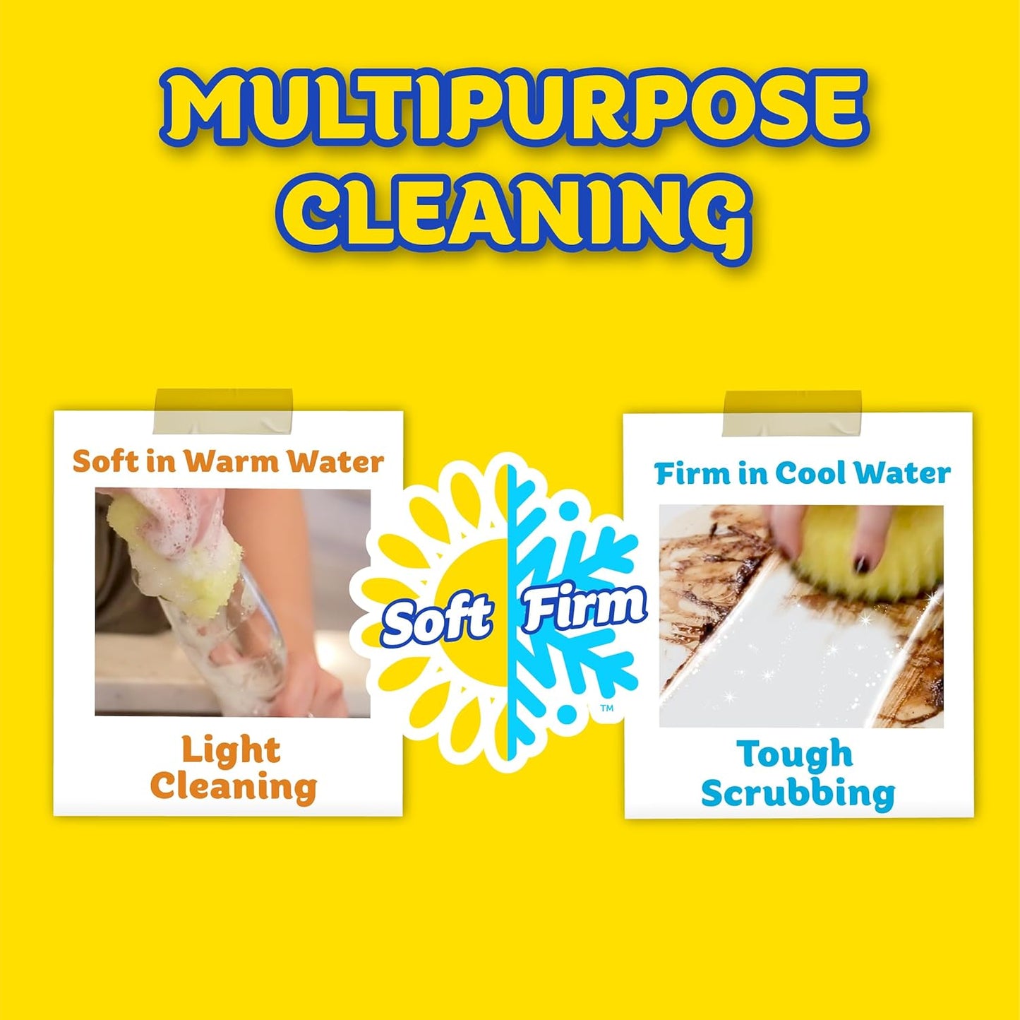 Scrub Daddy Scrub Mommy | Scratch-Free Dual-Sided Kitchen & Bathroom Scrubber + Cif All-Purpose Cleaner - Complete Cleaning Supplies Kit