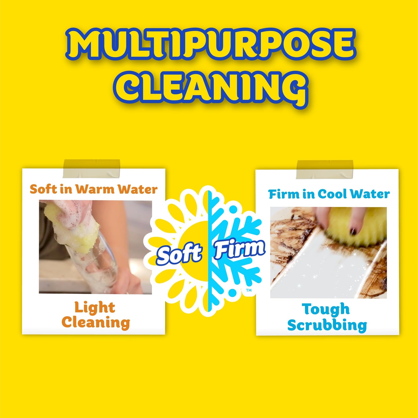 Scrub Daddy Sponges + Scrub Mommy + Cif All Purpose Cleaner, Original - Non Scratch Sponges for Kitchen + Bathroom - Scrubber and Multipurpose Cleaner Cream - Cleaning Supplies Kit