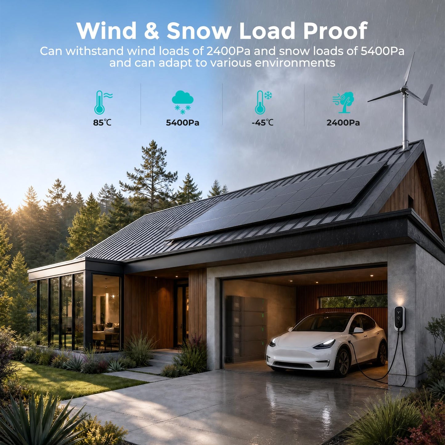 400W Solar Panel, 4PCS 12V N-Type 100 Watt Solar Panels with Monocrystalline 25.6% High Efficiency Module,IP68 Waterproof,PV Module for RV,Boat,Rooftop,Trailer,Camper,Farm and Off-Grid System