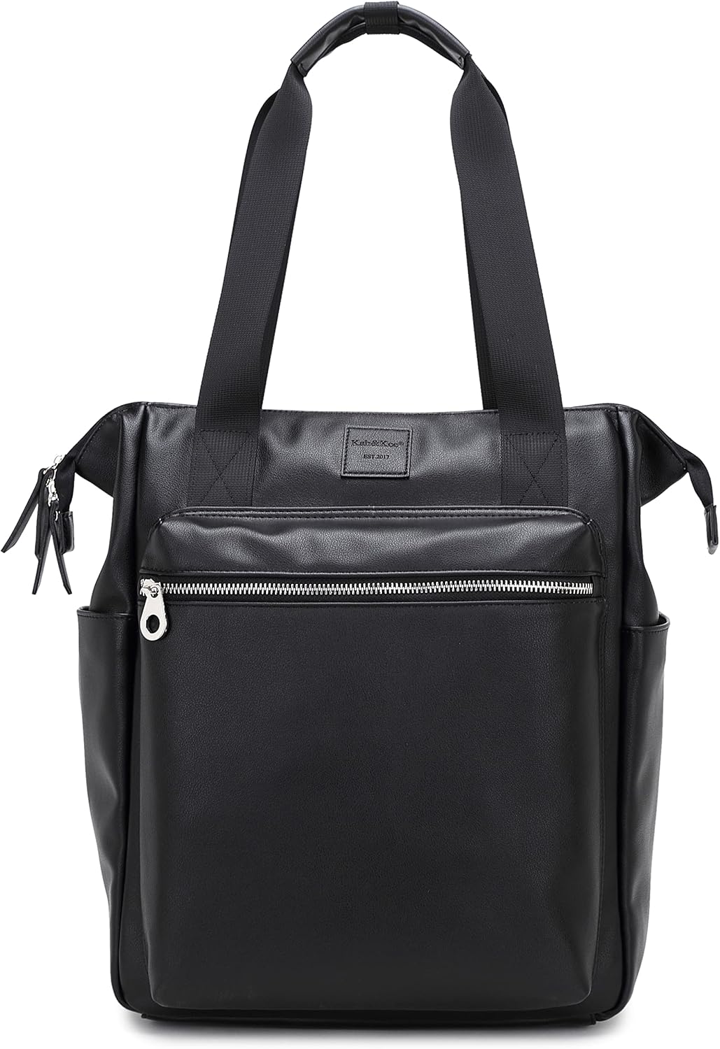Backpack 14-Inch Commuting, Kah&Kee Leather Convertible Tote for Women & Men | Laptop Diaper Bag, Office Work, Ideal