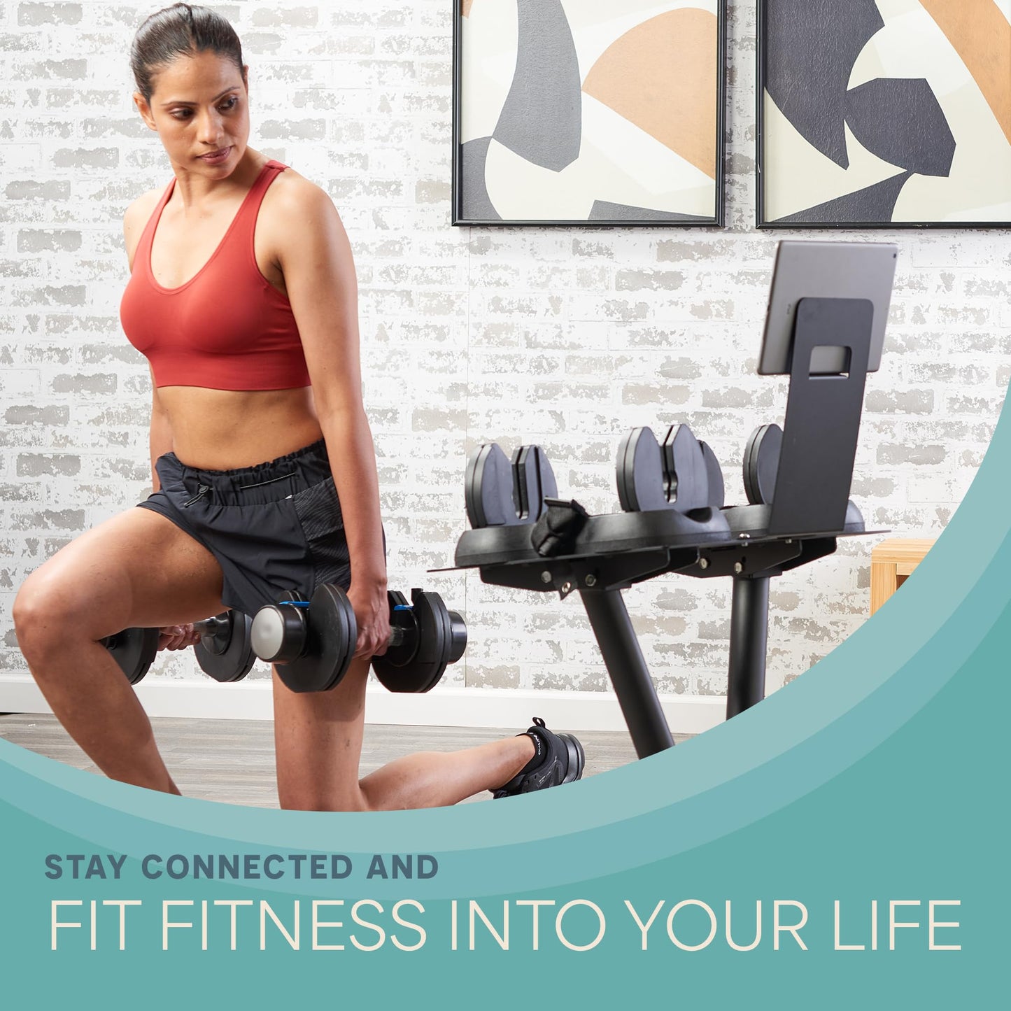Lifepro PowerFlow Pro Stand — Adjustable Dumbbell Stand & Rack with Locking Wheels Phone/Tablet Holder — Compatible with PowerFlow Plus, PowerUp Plus & Other Brands – Smart, Space-Saving for Home Gym