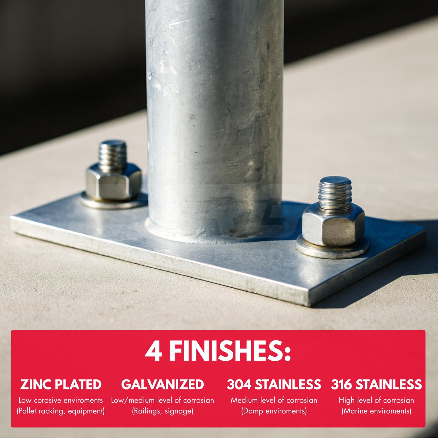 1/2" x 5-1/2" Zinc-Plated Wedge Anchors for Concrete and Cement | Heavy-Duty 1/2 Concrete Anchor Bolts (Box of 50)