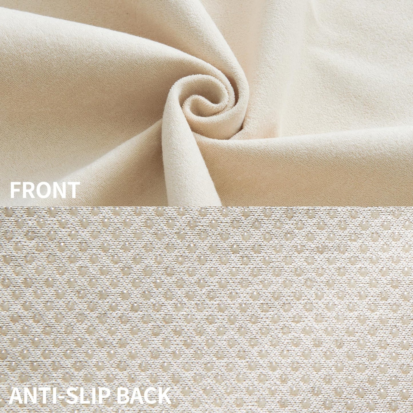 COLINOO Waterproof Car Seat Cover Universial Fits Car Sweat Towel for Trucks SUV Car Seat Protector Beige 2 Pieces