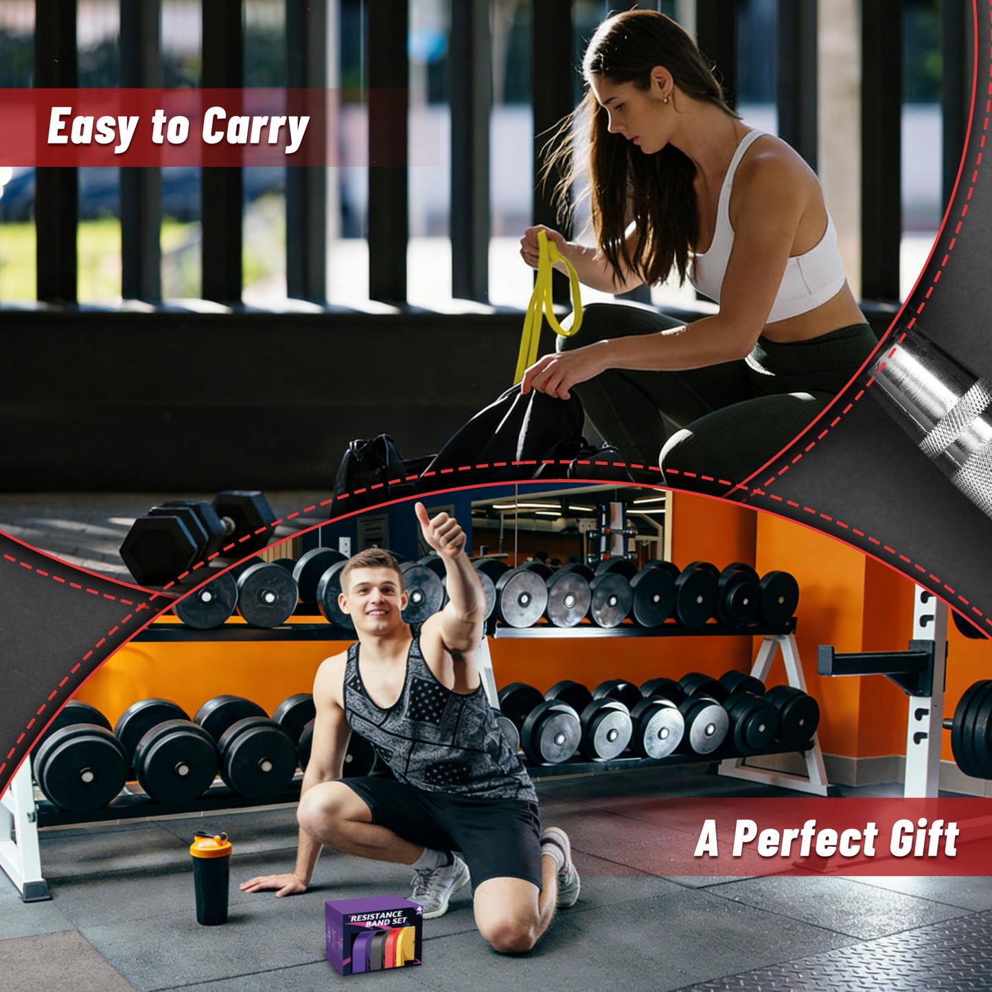 Resistance Bands for Working Out, 4-Level Pull Up Assistance Bands, Exercise Bands for Women & Men, Stretch Workout Bands for Full-Body Training, Fitness, Physical Therapy, Pull Up Bands at Home, Gym