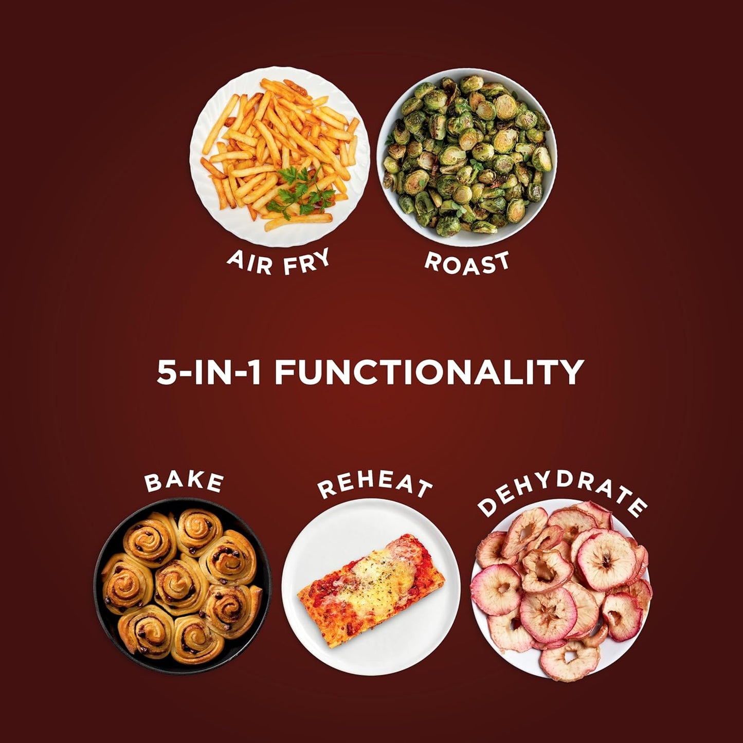 Ninja Air Fryer - 4 QT Capacity | 4-in-1 Cooking Functions | Dishwasher Safe Parts | Includes 20 Healthy Recipes | 1550 Watt | Grey
