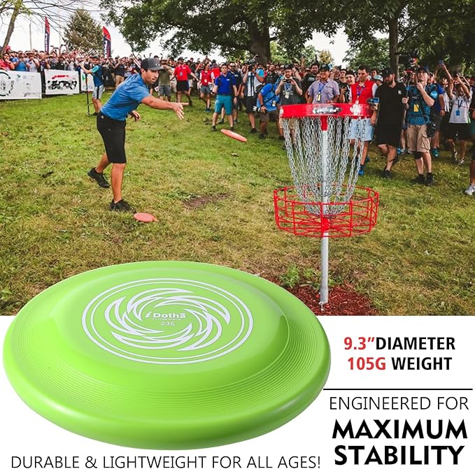 Sports Flying Disc - Compeition Flying Discs for Beach, Backyard, Lawn, Park, Camping and More - Great for All Ages Outdoor Flying Disc Training