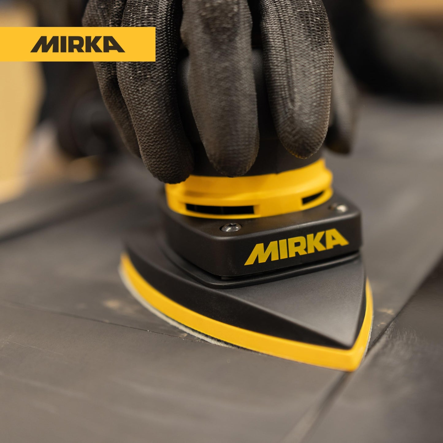 Mirka DEOS II Delta 663X Orbital Sander 4"x6"x6" Triangle Detail Sander, 3mm Orbit, Brushless Motor, Low Vibration, Dust-Free Corner Sander for Woodworking, Drywall, Painting & Furniture