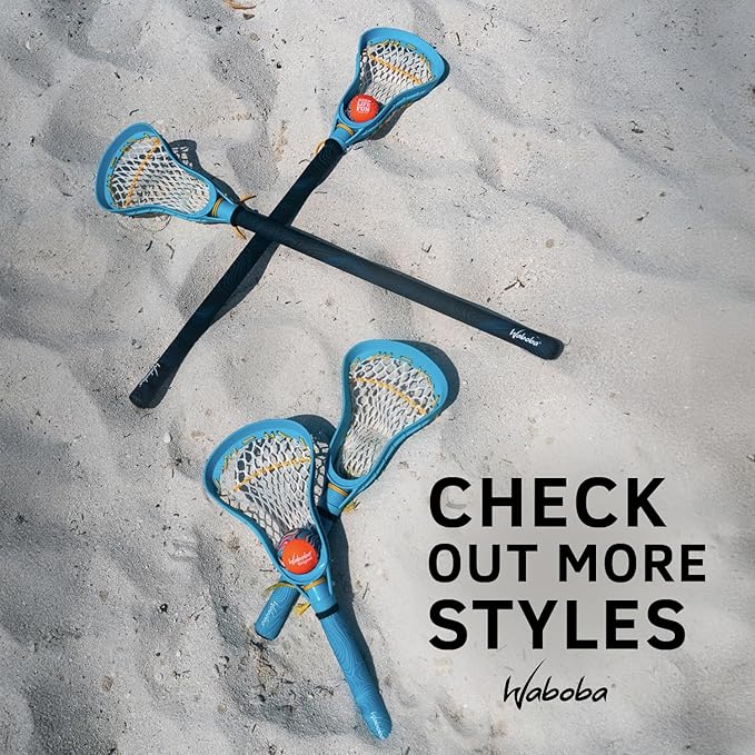 Waboba Mini Water Lacrosse Set Fun for Beach Games & Pool Games - Comes with a Original Water Bouncing Ball - Compact Size for Travel