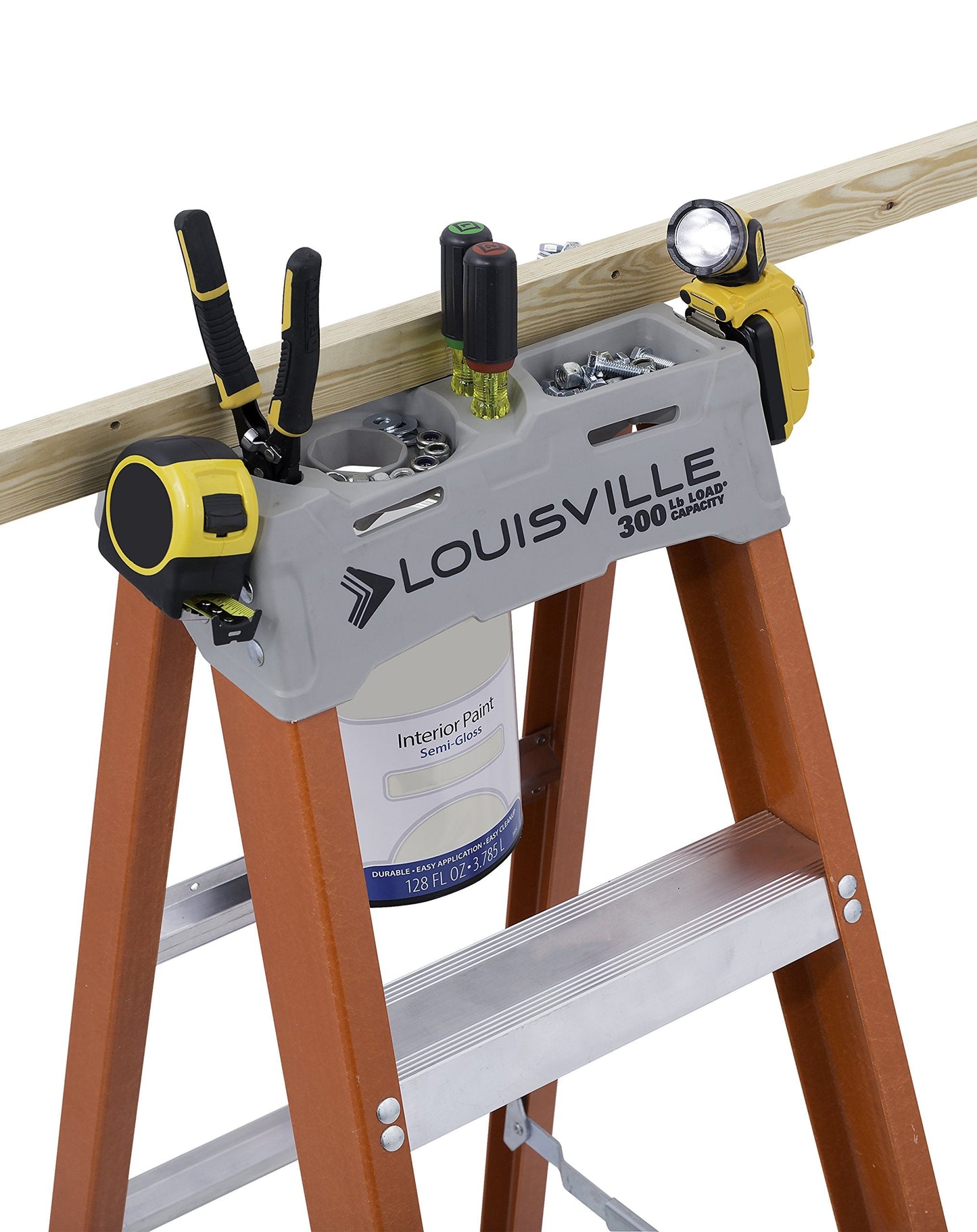 Louisville Ladder 4-Foot Fiberglass Step Ladder, 300-Pound Load Capacity, Type IA, FS1504