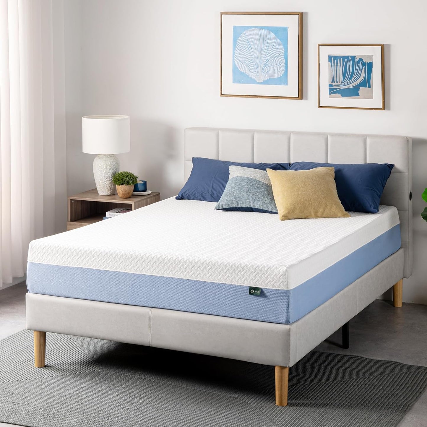 Zinus 10 Inch King Memory Foam Mattress - Cooling Comfort, Fiberglass-Free, Medium Feel, Safe Materials
