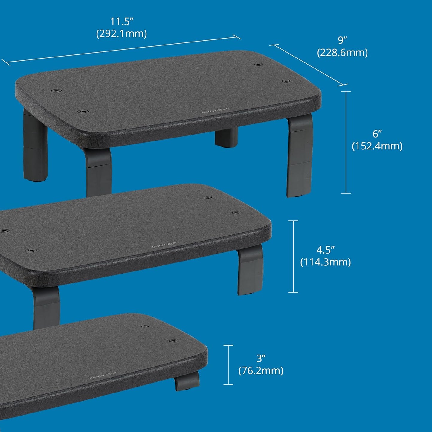 Kensington SmartFit Ergonomic Monitor Stand - Black