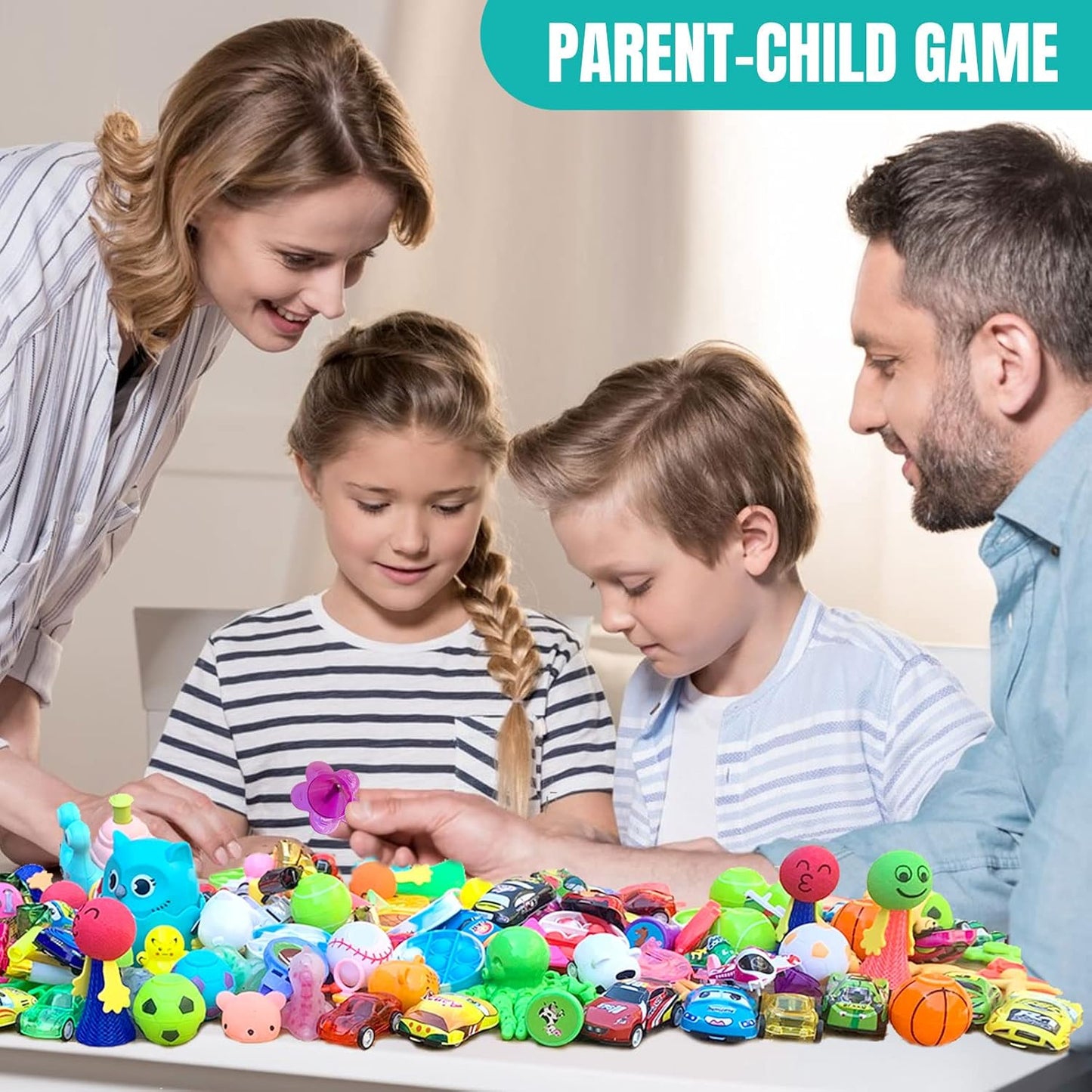 Skiennix Party Favors - 64 Pcs Small Toy Prizes for Kids | Easter Basket Stuffers & Classroom Rewards