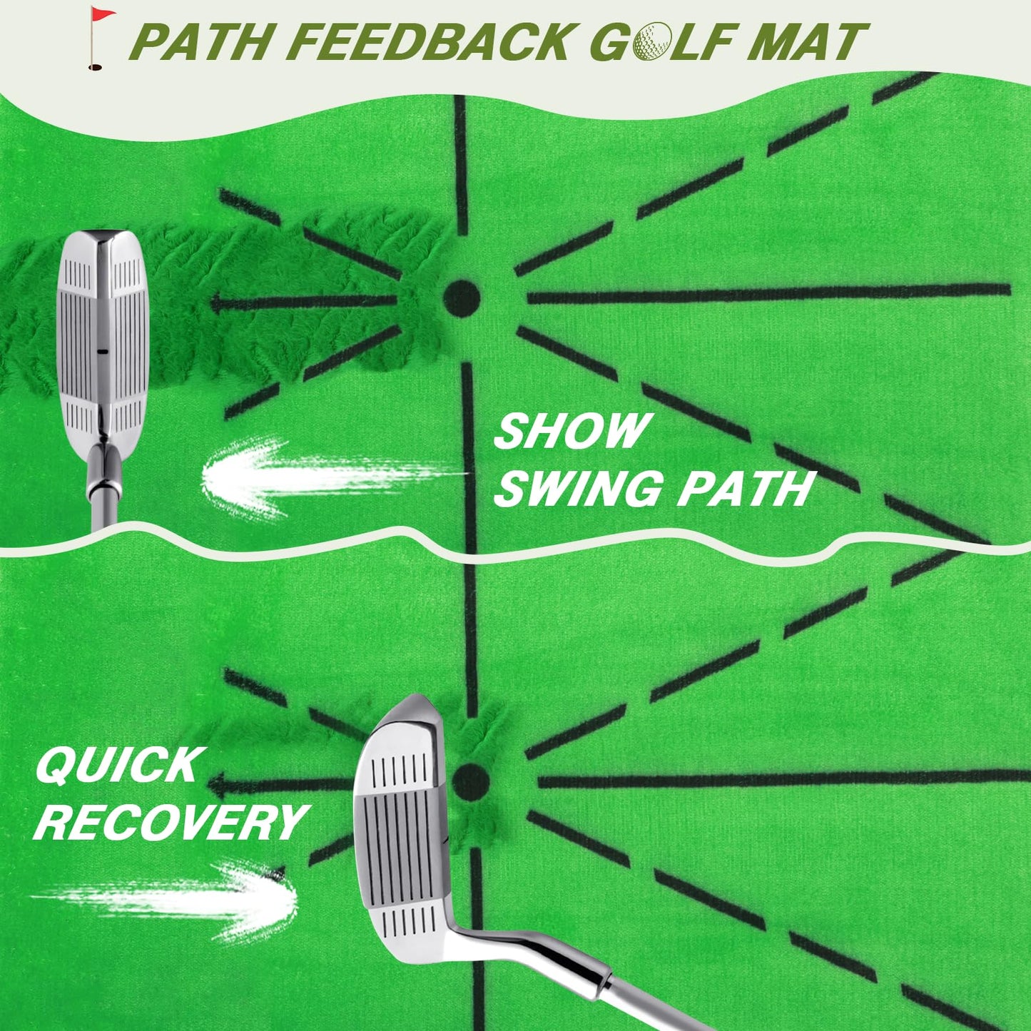 Golf Net, 10x7FT Golf Practice Net with Swing Mat, Golf Hitting Net for Backyard Driving, Indoor/Outdoor Training Chipping Aid Nets with Targets, Gifts for Men/Dad/Him