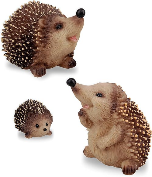 Gemini&Genius Hedgehog Animal Toys - Jungle Family Figures for Kids Play & Party Favors | Fun Decor