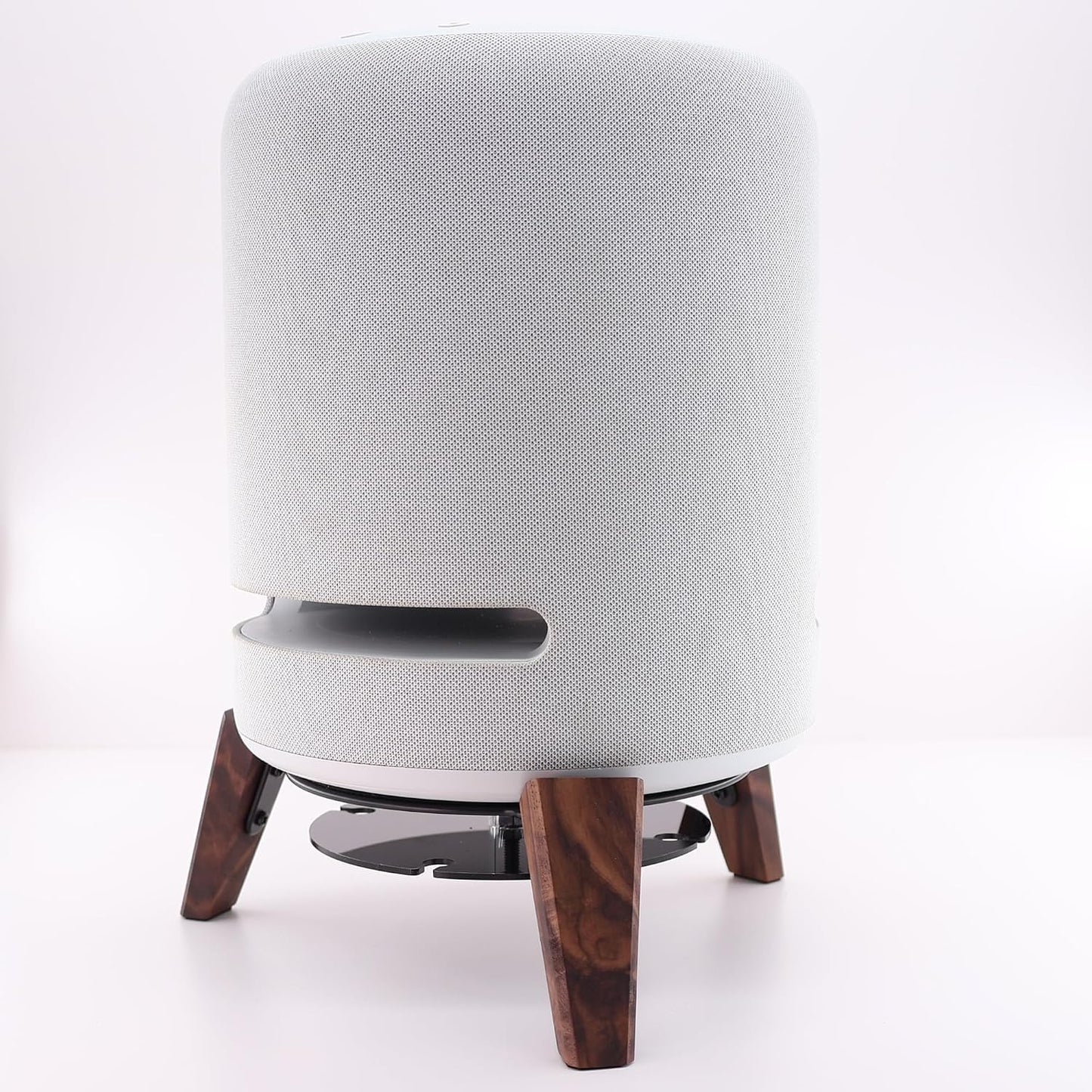 Alloery 2nd/1st Wooden Stand for Echo Studio and Homepod Gen Smart Speaker, Stable Desktop Mount for Better Sound