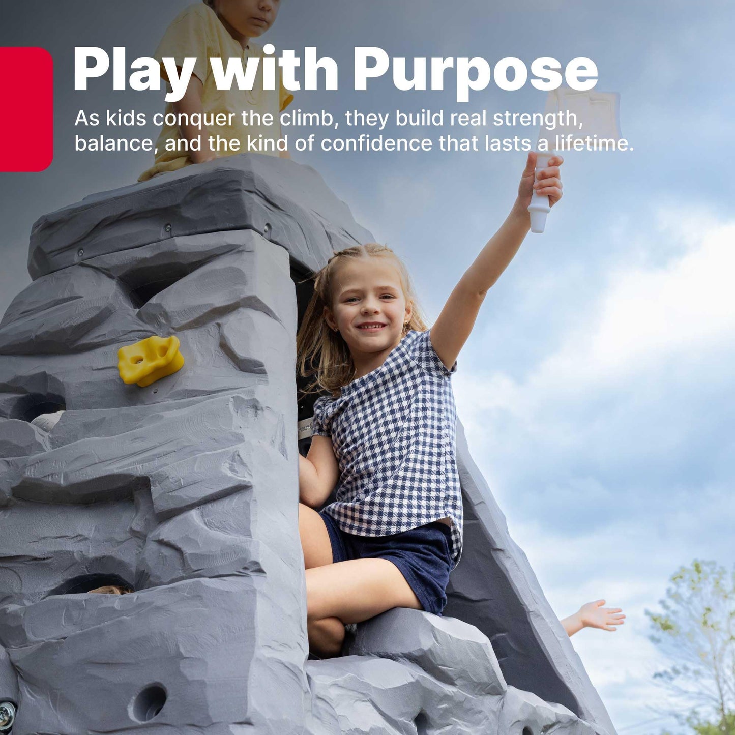 Step2 Skyward Summit for Kids, Climbing Wall Playset for Toddlers, Ages 4 –8 Years Old, Easy to Assemble Kids Outdoor Playground for Backyard