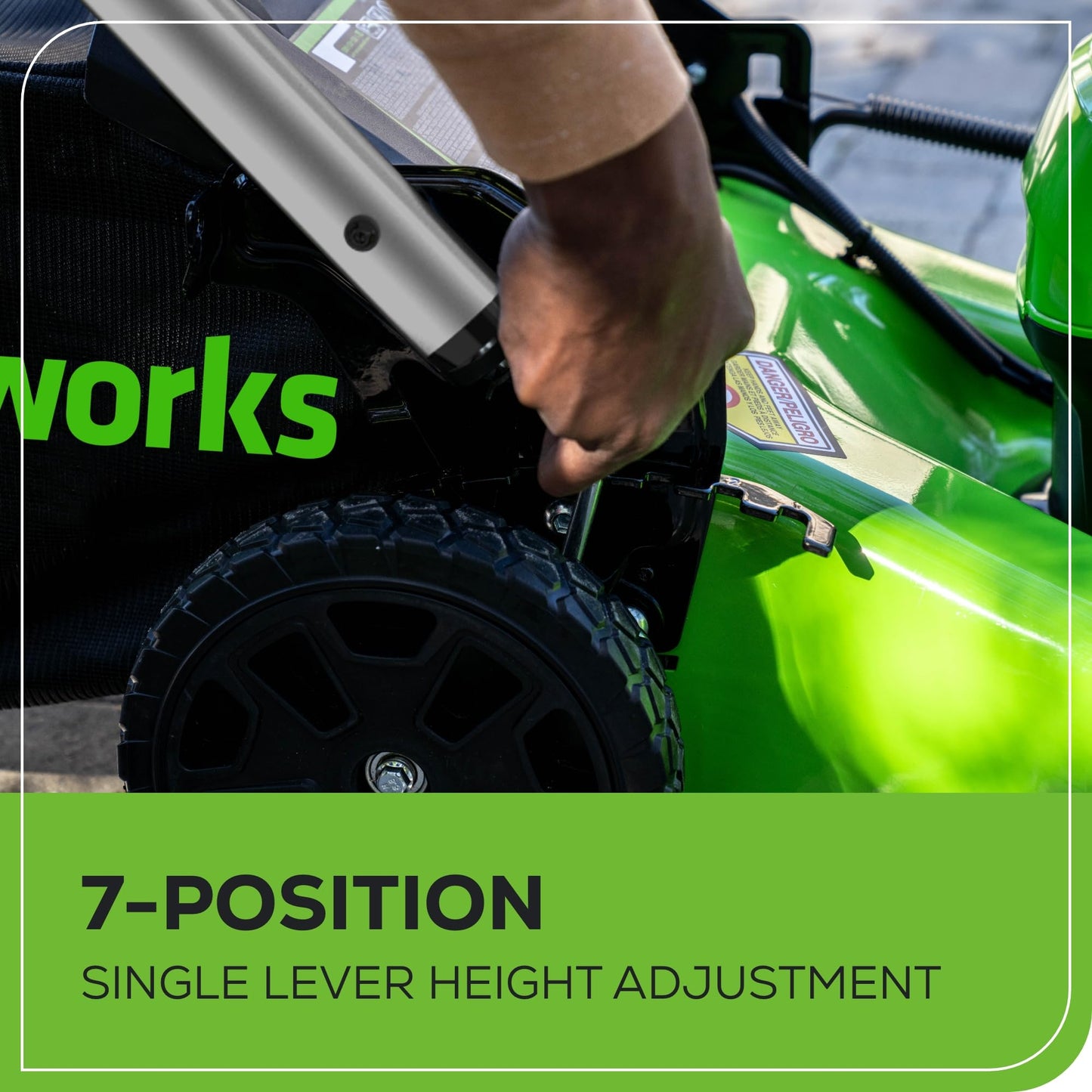 Greenworks 80V 21" Self-Propelled Cordless Lawn Mower – Brushless Motor, LED Lights, 4.0Ah Battery & Rapid Charger (75+ Compatible Tools)