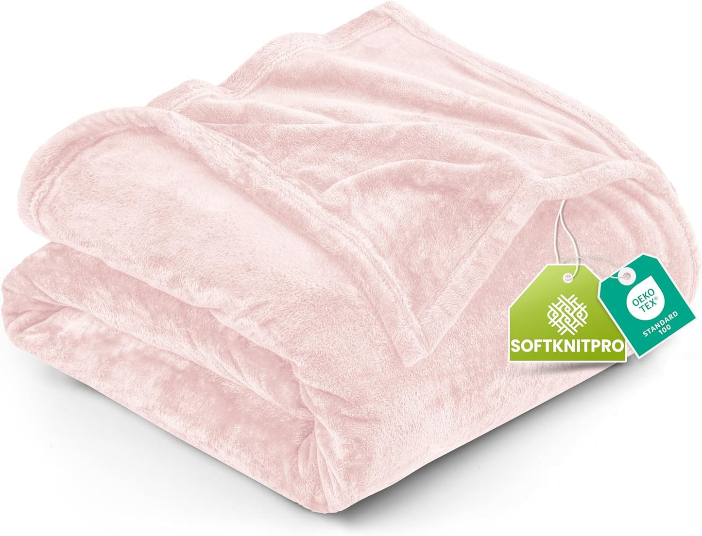 Utopia Bedding Fleece Blanket - Luxury Soft Microfiber, Anti-Static, Full Size Pink (90x84 Inch)