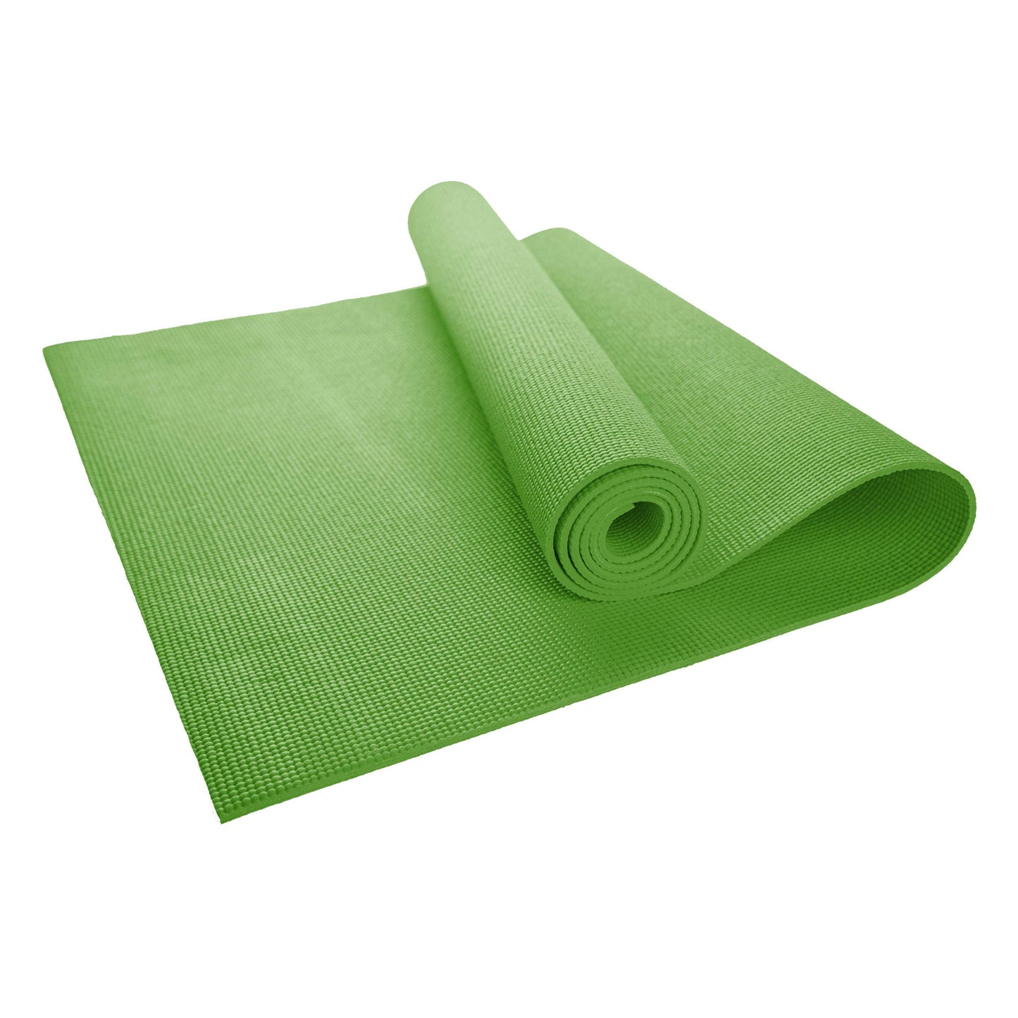 Hello Fit 10-Pack Yoga Mat, 68" x 24" Non Slip Exercise Mat, 4mm Thick Gym Mat for Fitness and Stretching, Bulk Non Toxic Yoga Mats for Schools and Studios, Green