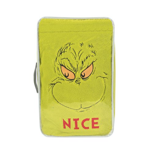 Department 56 Snowpinions Dr. Seuss the Grinch Naughty and Nice Family Oversize Throw Blanket, 120 by 70 Inch, Green