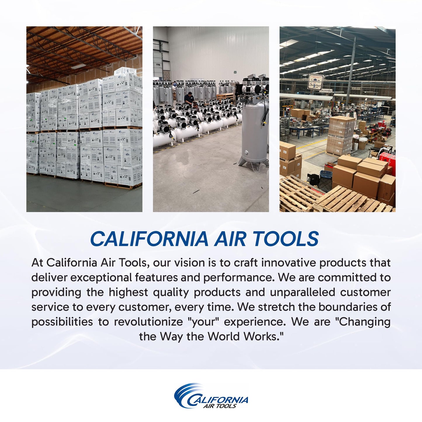 California Air Tools 20020 2.0 HP Ultra Quiet and Oil-Free Air Compressor with Wheels, 20 Gallon Tank Capacity, 70 dB Noise Level, Electric, Portable