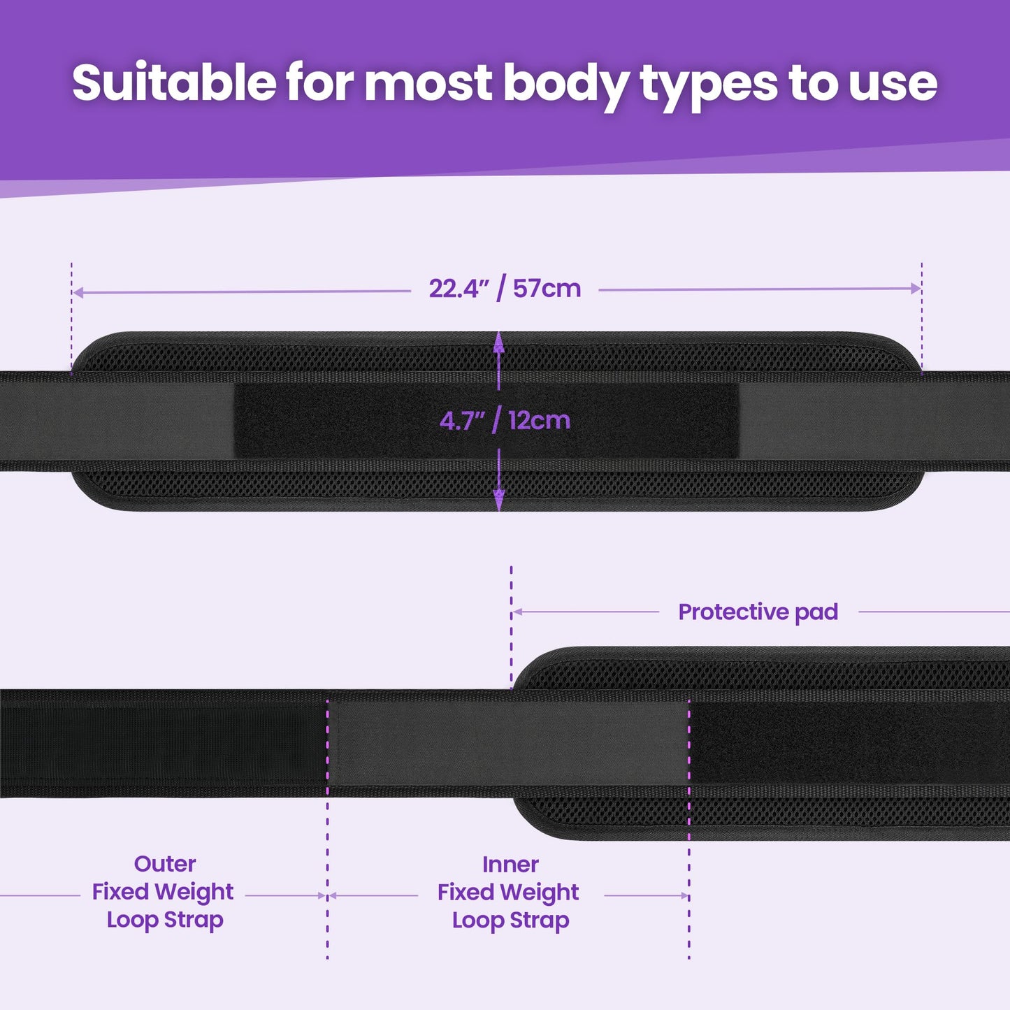 Balency Hip Thrust Belt for Dumbbells & Kettlebells - Slip-Resistant Padding, Perfect for Gym & Home Workouts