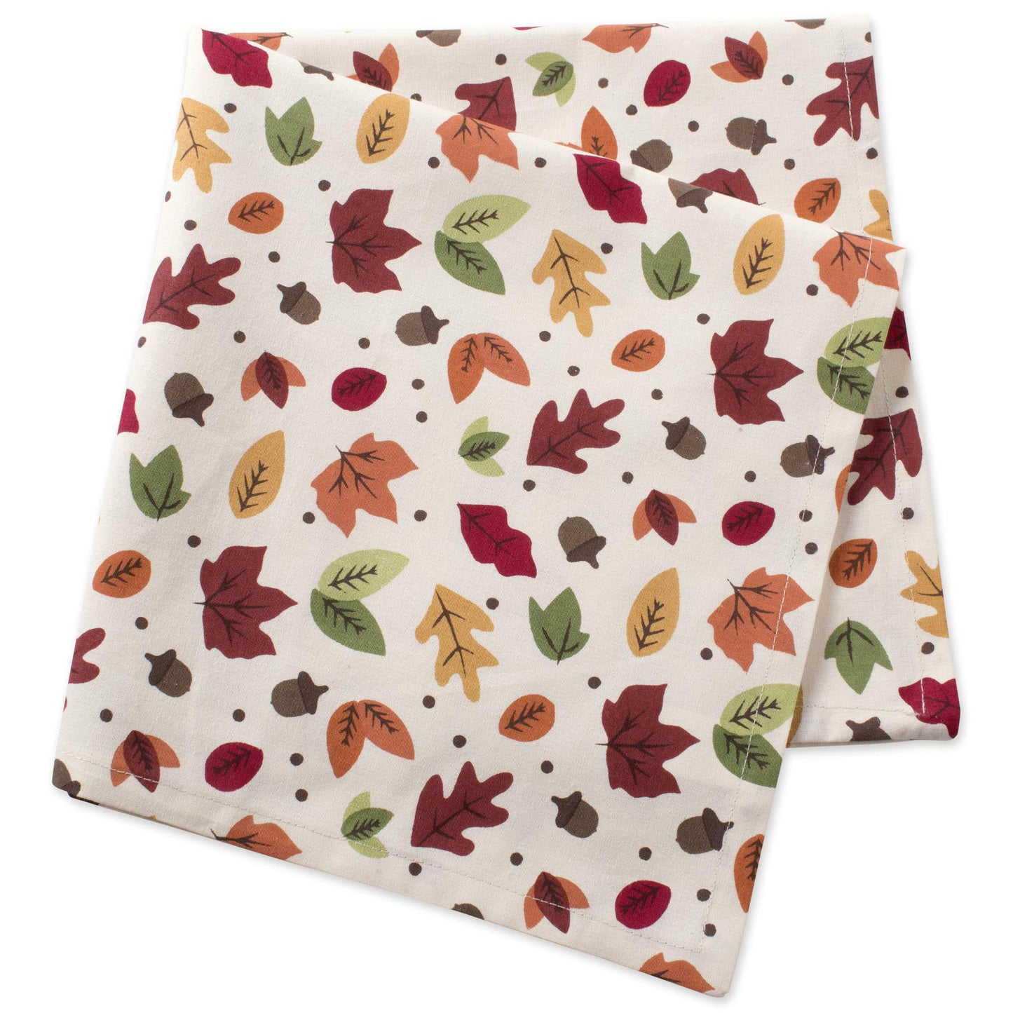 DII 100% Cotton Buffet Napkin Machine Washable, Oversized, Everyday Basic, 20x20, Scattered Leaves