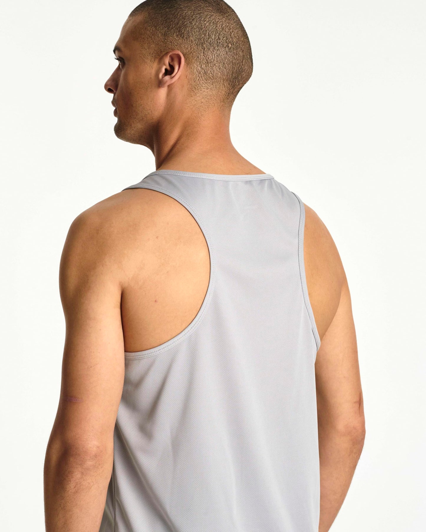 5 Pack: Men's Mesh Y-Back Muscle Tank Top - Gym Workout & Bodybuilding Fitness (Available in Big & Tall) Set 4, L