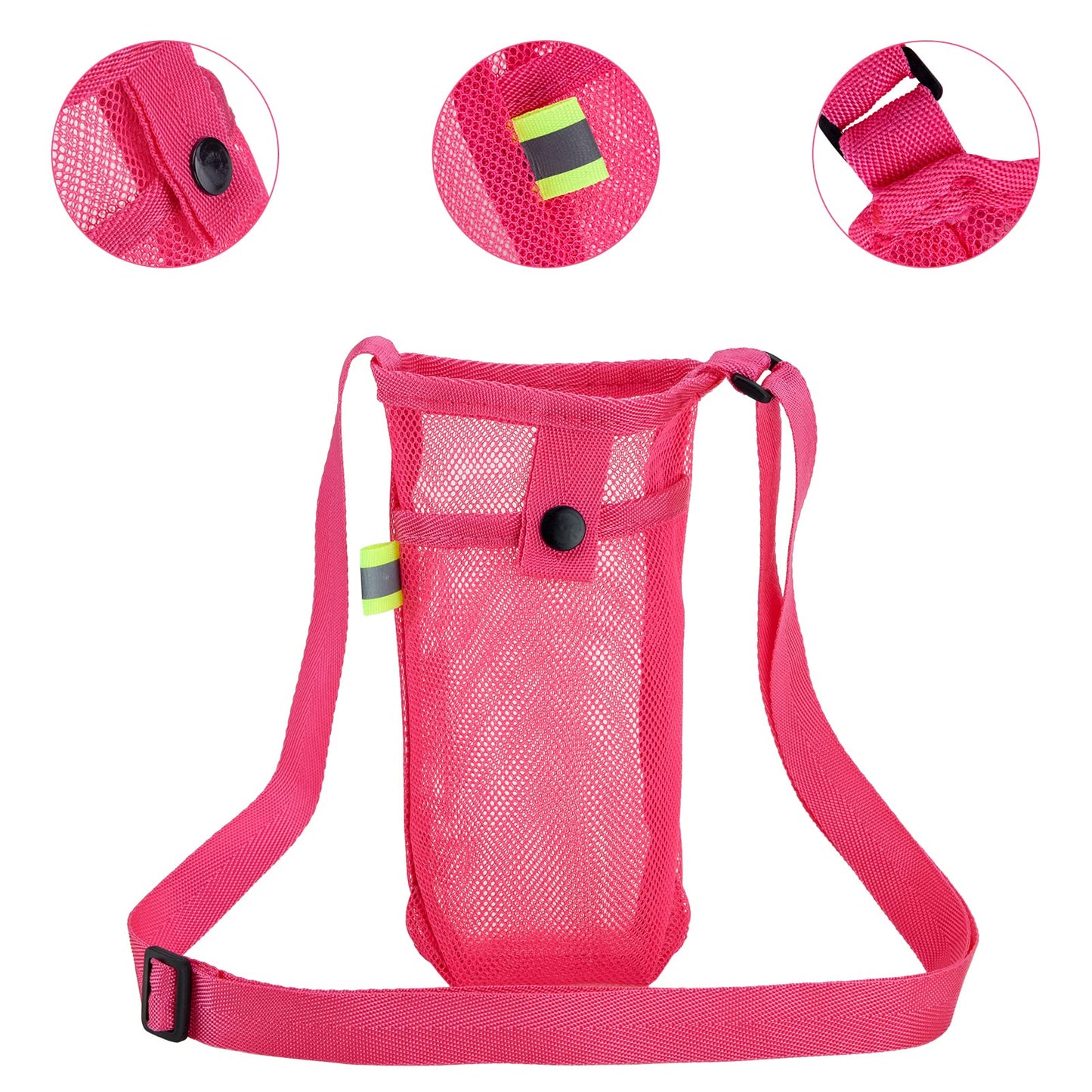 Tainehs Adjustable Shoulder Strap Beach Bottle Carrier for Sports, Gym, Hiking, Camping, Walking, Travel Essentials