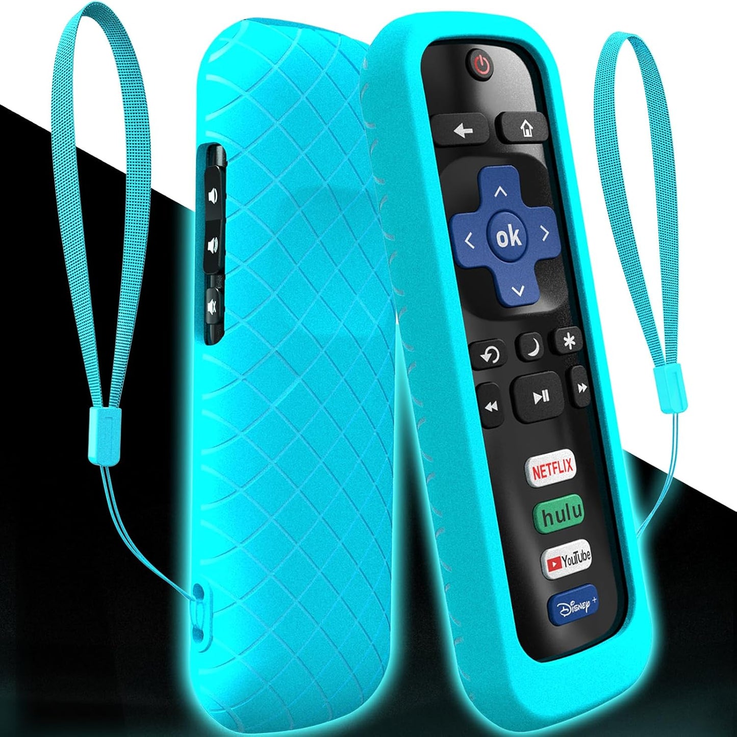Siliveil Cover for Roku Stick Remote, Case Compatible with Hisense TV Controller, Silicone Sleeve for TCL Smart TV