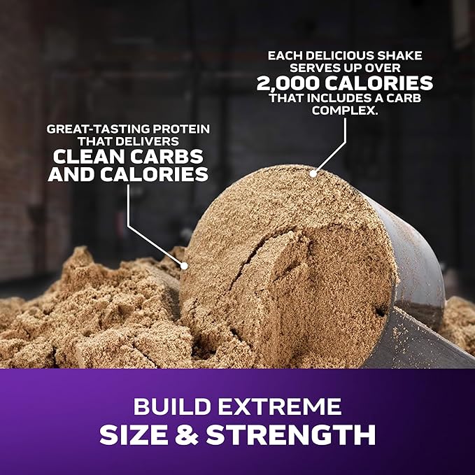 Muscletech High-Protein Mass Gainer (Vanilla Milkshake, 6LB) - Mass Tech Extreme 2000 Mass Gainer Protein Powder Supplement - Weight Gainer for Increase Muscle & Enhanced Recovery - Packaging May Vary
