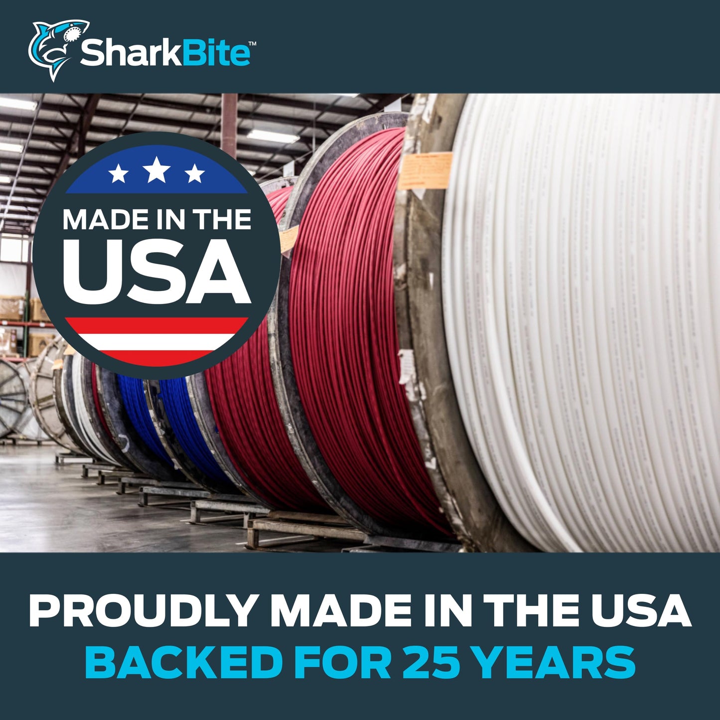 SharkBite 1 Inch x 500 Feet Red PEX-B, PEX Pipe Flexible Water Tubing for Plumbing, U880R500
