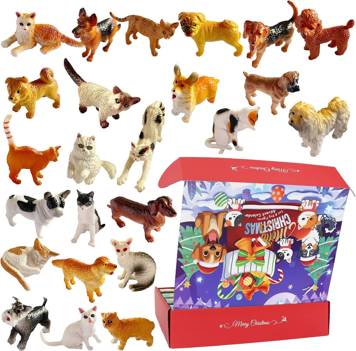 Regine Switzerland Christmas Advent Calendar - 24 Animal Figurines for Kids & Adults | Holiday Countdown Decor