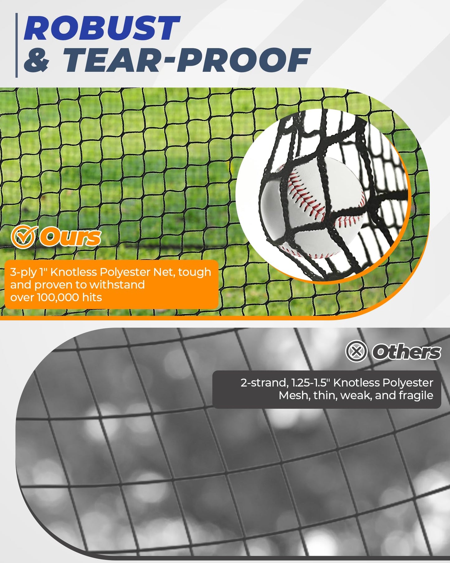 Sturdum Baseball Batting Cage, 30x12x8ft Baseball & Softball Hitting cage for Backyard Park, Portable Batting Cage System with Carrying Bag