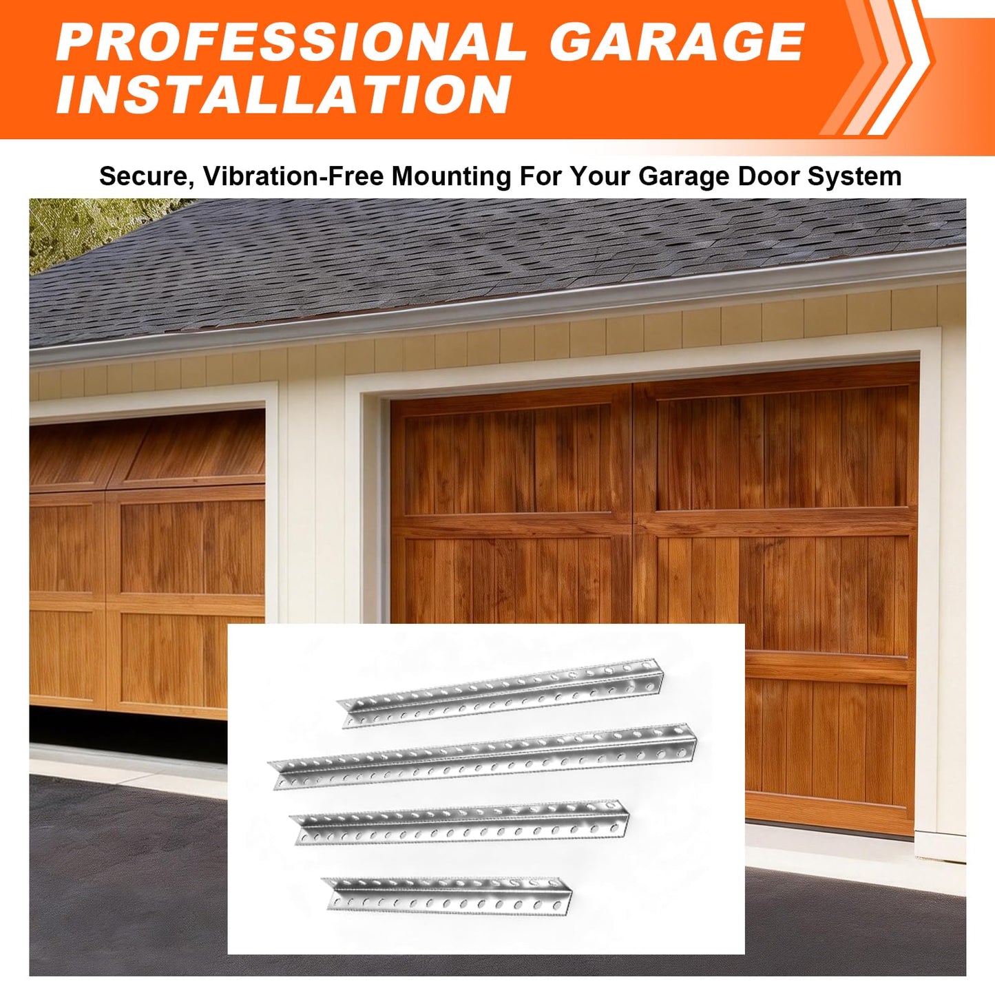 Yuleimy Universal Garage Door Opener Hanging Kit, Heavy Duty Galvanized Steel Ceiling Mounting Bracket for Motor Base, Compatible with Genie, Chamberlain & Craftsman