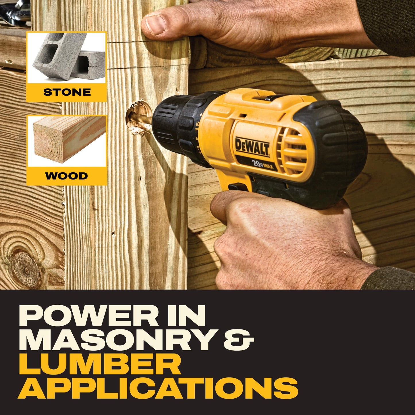 DEWALT 20V MAX Cordless Drill and Impact Driver, Power Tool Combo Kit , Includes 2 Batteries, Charger and Bag (DCK240C2)