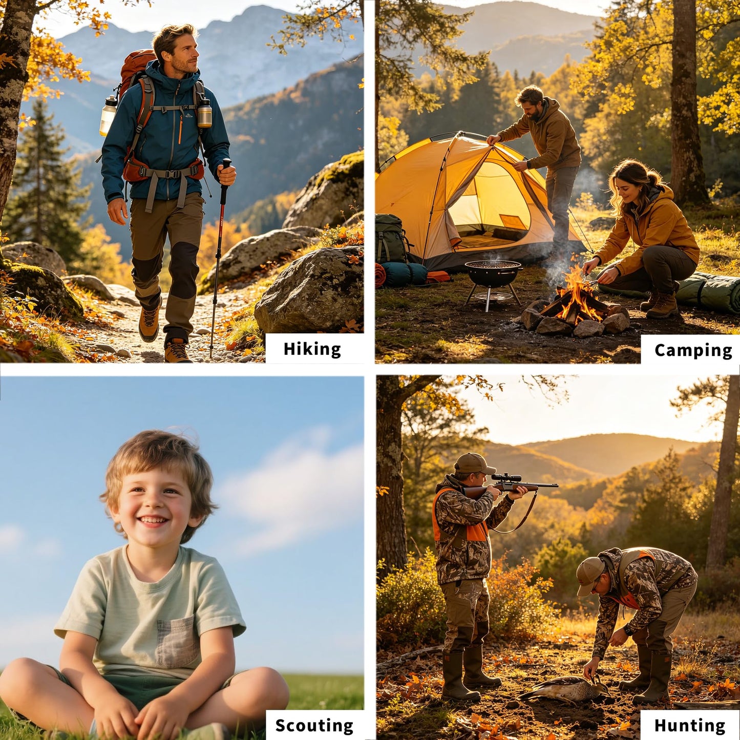 Orienteering Hiking Backpacking Compass Advanced Scout Camping and Kids Scout Compass for Map Reading Baseplate Best Survival Gifts (Orange)