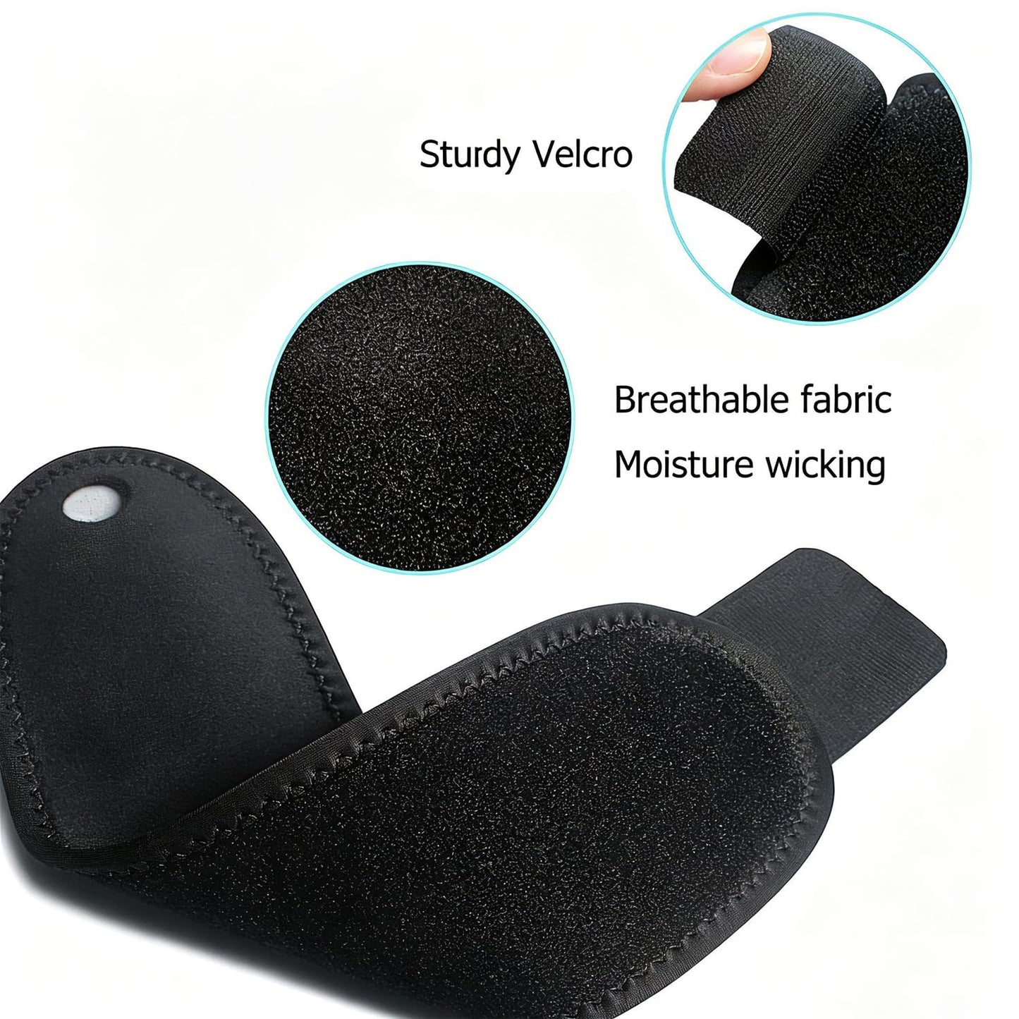 YUNYILAN Wrist Brace Wrist Wraps for Carpal Tunnel 2 Pack Wrist Brace Compression Straps Hand Support, Adjustable Wrist Support for Arthritis and Tendinitis, Joint Pain Relief (Black)
