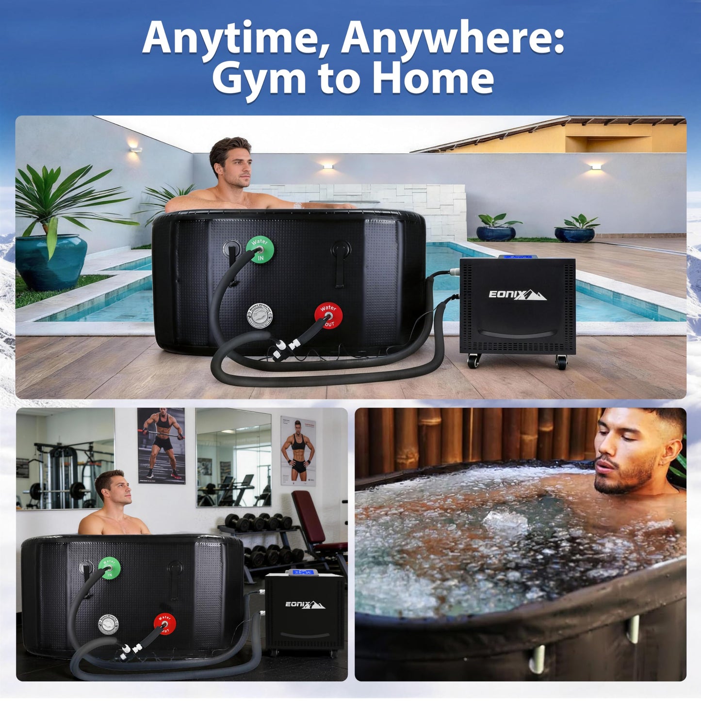 Upgraded 1/2 HP Cold Plunge Chiller, Professional Ice Bath Water Chiller for Cold Plunge Tubs, Built-in Filter & Pump, Insulated Hoses, Powerful Cooling for Cold Therapy Recovery & Home Use (1/2 HP)