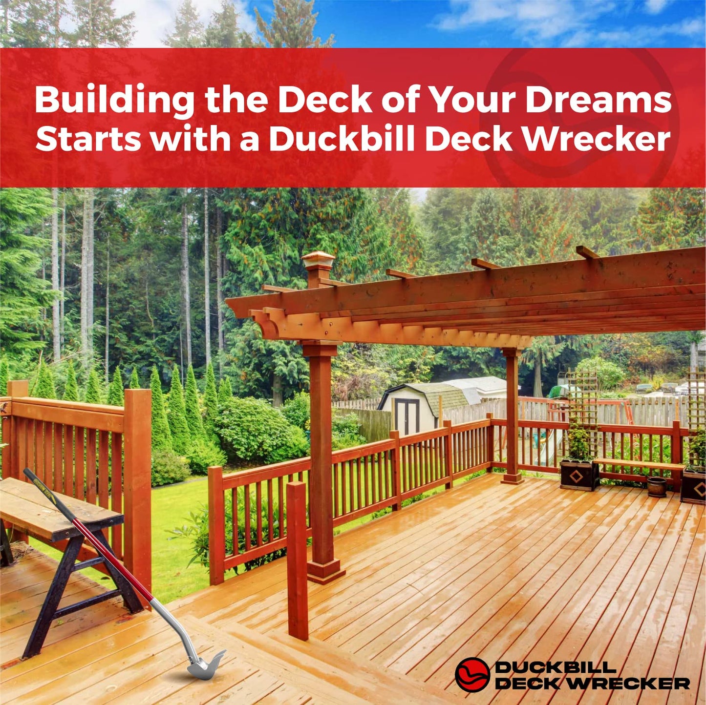 Duckbill Deck Wrecker - The Original Deck Wrecker Deck Board Removal Tool. Heavy-Duty Professional-Grade Pry Bar Engineered for Power & Efficiency. Trusted by Professionals for Their Toughest Jobs